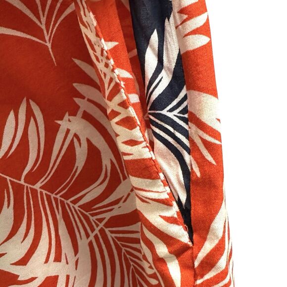 Milk & Honey Women’s Tropical Palm Print Palazzo Side Zip Pants Size Medium - Picture 5 of 8